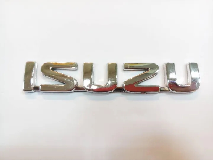 AD.โลโก้ ISUZU ตัวชุปโครเมี่ยม 14×2.5cm