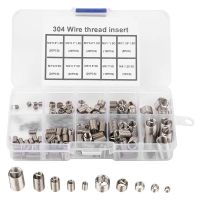 150Pcs Thread Repair Inserts M3 M5 M6 M8 Stainless Steel Heli Coil Thread Repair Insert Wire Thread Insert Assortment