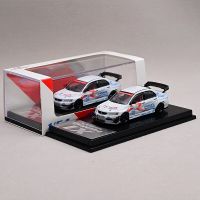 โมเดล1:64แบบหล่อสำหรับรถ Lancer EVO IX รถเข็นรถเก๋งพร้อมกล่องของขวัญสำหรับเด็กหญิงเด็กชาย S เคสโชว์