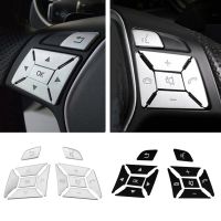 Steering Wheel Button Switch Trim Cover Sticker Fit For Mercedes Benz A B C E ML GL CLA GLA GLK SL SLK Class W176 W246 W212 W204