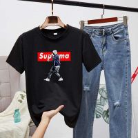 เสื้อทีเชิร์ตขายดี เสื้อยืดคอกลมแฟชั่นunisex เสื้อยอดฮิตลายsupreme  เสื่อคู่รัก  เสื้อแขนสั้นใส่ได้ทั้งผู้หญิงและชาย