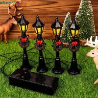 1/4pcs Christmas Mini Street Light Models Mini Street Lamp Dollhouse StreetlightMicro-Landscape Fairy Garden Accessories