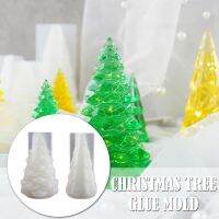 Christmas Tree Silicone Resin Mold Diy Crystal Epoxy Xmas Table Small Silicone Decoration Mirror Night Light Mold F1k0