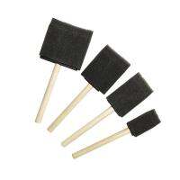 4pcs Foam Application Dust Cleaning Glass Art Tool Craft Graffiti Glitter Sponge Brush Wooden Handle Paint Glue