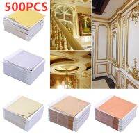 ✶¤✧ 500 Sheets Imitation Gold Silver Foil Paper Leaf Gilding DIY Art Craft Paper Birthday Party Wedding Cake Dessert Decorations