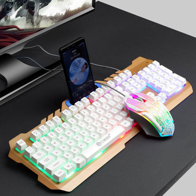 Gaming Computer Wired Mouse Keyboard Set Colorful USB Ergonomic PC ...