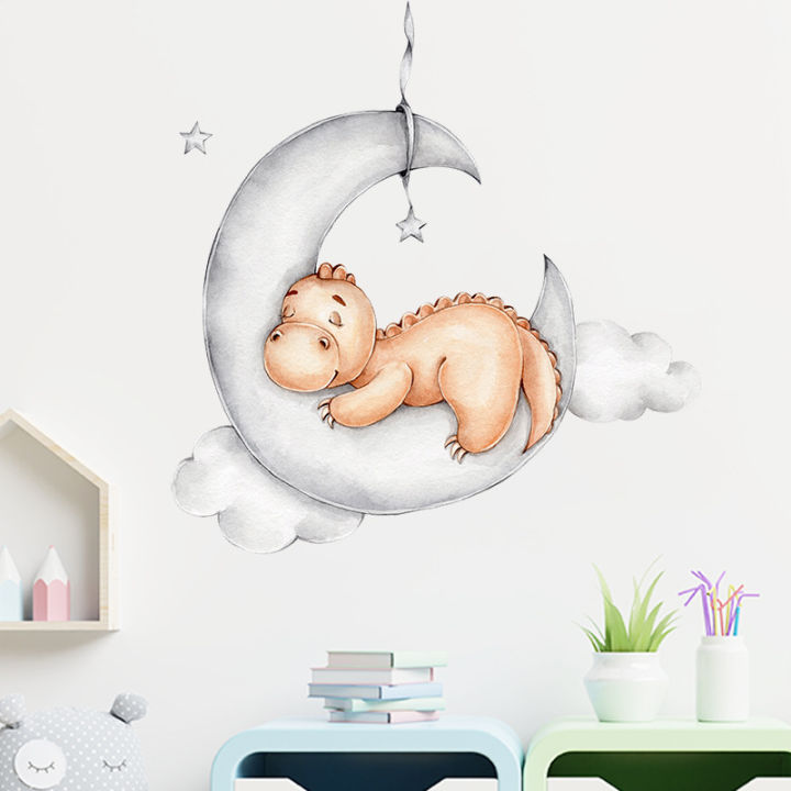 cartoon-kids-room-wall-stickers-cute-animals-dinosaur-wallpaper-for-nursery-decoratio-accessories-slef-adhesive-film-at-home