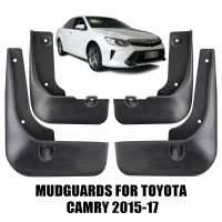 อะไหล่ด้านนอก4ชิ้น/เซ็ตสำหรับ Toyota Camry 2015 2016 2017แผ่นโคลนหลังอุปกรณ์เสริมรถยนต์บังโคลนแผ่นกันกระเซ็น