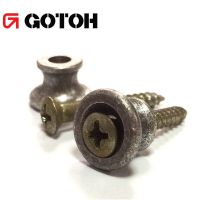 Gotoh X QCYQ EP-A1อลูมิเนียมแบบแข็งปุ่มสายสะพายกีต้าร์ที่ระลึกอลูมิเนียมอายุโดยเจตนาสำหรับสไตล์ Gibson 1/คู่