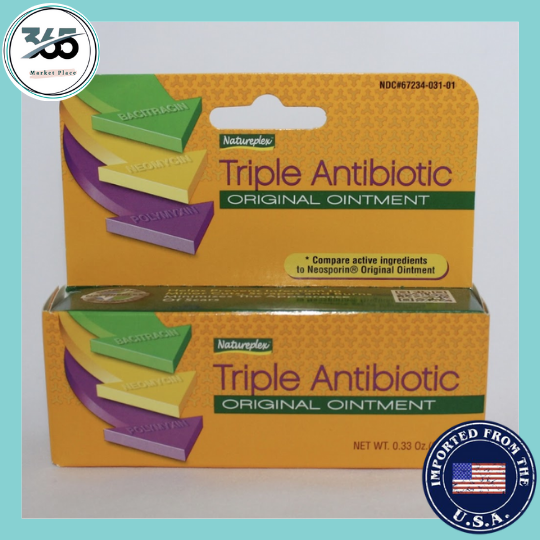 Natureplex Triple Antibiotic Ointment, Made in USA, 9.4 g (0.33 oz ...