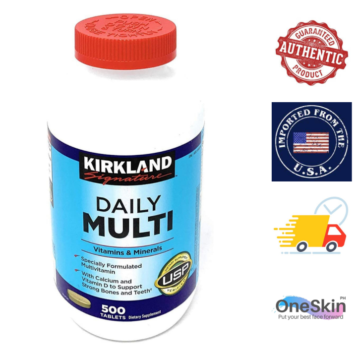 Daily Multi Vitamins & Minerals 500 Tablets Kirkland Signature Lazada PH