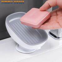 [Timmo House]Super Suction Cup Fixed Soap Dish Bathroom Soap Container Box Self Draining Holder For Kitchen Sink รูปทรงต่างๆของสบู่