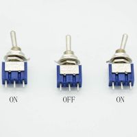 5Pcs ON-OFF-ON  3 Pin 3 Position Mini Latching Toggle Switch SPDT AC 125V/6A 250V/3A Electrical Circuitry  Parts