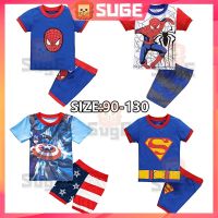 【Suge】Boys Sets baby Spiderman Short Sleeve Shorts Suits Children Clothing