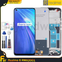 Beyondwolf จอ LCD แบบดั้งเดิมสำหรับ Realme 6 RMX2001จอแอลซีดีพร้อมกรอบจอแสดงผลหน้าจอสัมผัสจอแอลซีดีชิ้นส่วนหน้าจอ