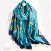 【CC】◊  Scarf Womens Luxury Design Silk Soft Muslim Headband Shawl Beach 85x180cm