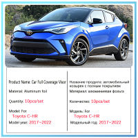 Full Coverage Sunshades สำหรับ Toyota C-HR AX10 2017 2018 2019 2020 2021 2022 Full Surround กระจกหน้าต่าง Visor รถอุปกรณ์เสริม