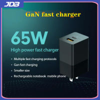 【GaN】JDB 65W GaN Charger QC3.0 20W ประเภท C PD Charger Power Delivery ที่ชาร์จเร็วสำหรับ iPhone 12, iPad Pro 2020, MacBook Air, SAMSUNG S20 +/Huawei/Oneplus/พื้นผิว Pro 7/Dell/ASUS/Lenovo ThinkPad แล็ปท็อป