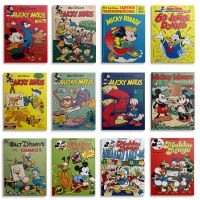 disney Retro Mickey Donald Duck poster wall art bar cafe Home Decor Nursery quality Kids Room Cartoon posters canvas painting Drawing Painting Supplie