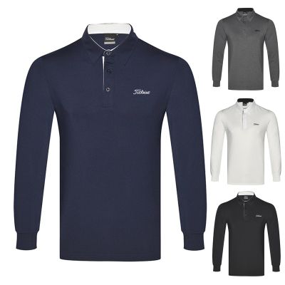 Top Mens Golf Clothing Trend Long Sleeve T-Shirt Outdoor Casual Fashion Polo Shirt FootJoy W.ANGLE TaylorMade1 Le Coq G4 Mizuno Honma SOUTHCAPE✳▥❀