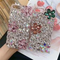 เคสซิลิโคนนิ่มสำหรับโทรศัพท์ดอกไม้พลอยเทียมเคสสำหรับ Apple iPhone 14 13 12 11 Pro Max X XS XR Max Plus เคสประณีตตามแฟชั่นมีสไตล์ฝาหลังจาก GGQcase