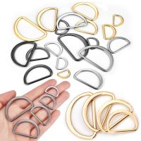 10pcs/Lot 15mm/20mm/25mm/30mm/40mm Silver Black Bronze Gold Type D Ring Connection Alloy Metal Shoes Bags Buckles DIY Accessory