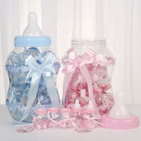 Baby Girl Boy Plastic Gift Baby Shower Candy Dragee Baptism Baby Feeding Bottle Wedding Birthday Party Decorations Kids