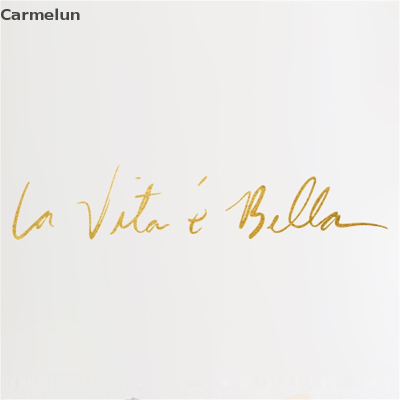 Carmelun คำว่าศิลปะวลีจากอิตาลีสติ๊กเกอร์ติดผนังไวนิลสำหรับห้องสำนักงานห้องเรียนชุดตกแต่งห้องนอนตกแต่งรูปลอกติดผนังสติ๊กเกอร์ฝาผนัง