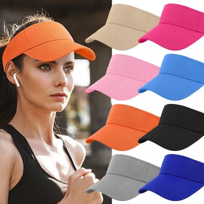หมวกแก๊ปสำหรับผู้หญิง,หมวกแก๊ปกีฬาผ้าฝ้ายปรับได้สำหรับฤดูใบไม้ผลิฤดูร้อนหมวกกันแดดวิ่งเทนนิสกะบังหมวก UV