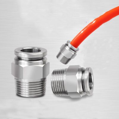 Pneumatic Fast Connector Stainless Steel Pneumatic Quick Plug Connector   Hose Connector Pu Gas Pipe Connector  pipe fittings Pipe Fittings Accessorie