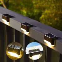 Solar Deck Lights 16 Pack Outdoor Step Lights Waterproof Led Solar Lights for Railing Stairs Step Fence Yard Patio and Pathway Bulbs  LEDs HIDs