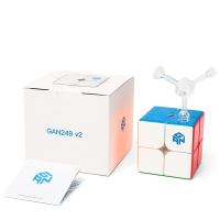 ส่งจากไทย !!! GAN CUBE GAN249 V2, 2x2 Speed Cube Gans Mini Cube Puzzle Toy 2x2x2 Magic Cube 49 มม. (ไม่มีสติกเกอร์)