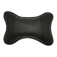 Car Seat Neck Pillow Car Neck Pillow Auto Head Neck Rest Relief Headrest Cushion PU Leather Car Seat Soft Support Opportune