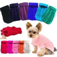 Pet Dog Sweaters Winter Pet Clothes for Small Dogs Warm Sweater Coat Outfit for Cats Clothes Woolly Soft Dog T Shirt Jacket York Clothing Shoes Access