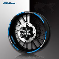 ✜ New Motorcycle front and rear wheels Edge Outer Rim Sticker Reflective Stripe Wheel Decals For KYMCO AK550