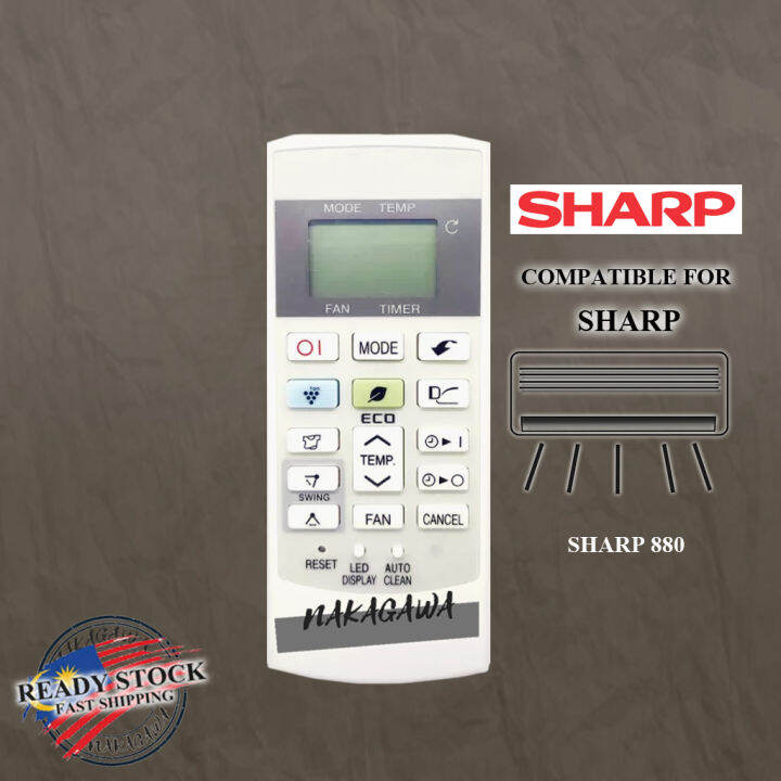 SHARP AIR COND REMOTE CONTROL REPLACEMENT SHARP 880 Lazada