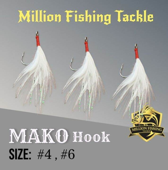 【Mako hooks】1pcs for Micro jig/Light jig/Casting/Fly Fishing | Lazada