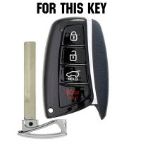 AX สำหรับ Hyundai Genesis Santa Fe Ix45 Equus Azera 4ปุ่มซิลิโคนรถ Remote Key Case Fob Keyless Shell Skin Protector