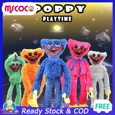 MSCOCO Huggy Wuggy Poppy Playtime ตุ๊กตาฮักกี้walkie ฮักกี้วอกกี้ ตุ๊กตาฮักกี้ ตุ๊กตาป๊อปปี้เล่นตุ๊กตาตุ๊กตาหมอนโยนนุ่มตกแต่งของขวัญวันเกิดสำหรับเด็ก ฮักกี้วอล์คกี้huggies