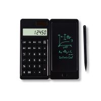 Portable Solar Calculator with Handwriting Board  LCD Screen Folding Calculator Digital Drawing Pad with Stylus Pen for Students Calculators