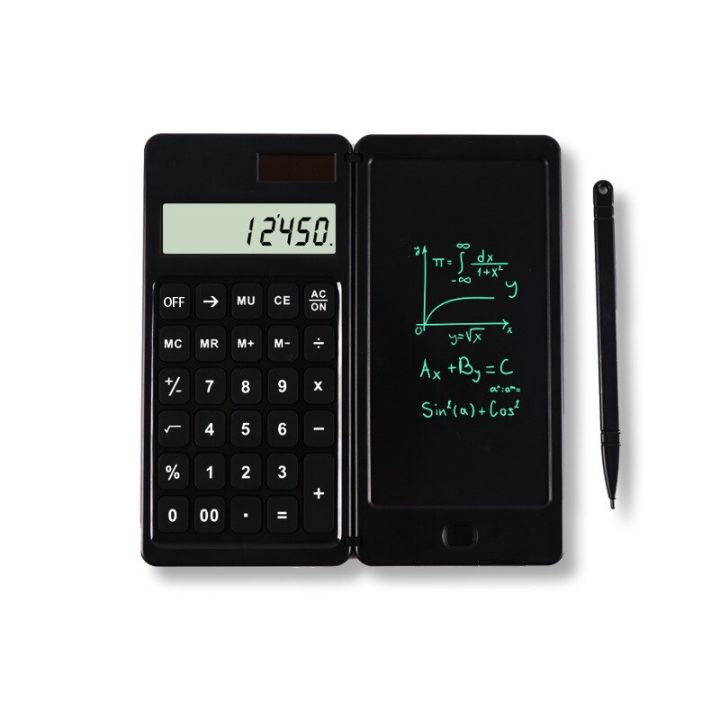 portable-solar-calculator-with-handwriting-board-lcd-screen-folding-calculator-digital-drawing-pad-with-stylus-pen-for-students-calculators
