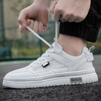 New Casual Footwear Men Shoes Sneakers New Summer White Fashion Board White Mens Shoes Stylish and Comfortable Lace-up Shoes