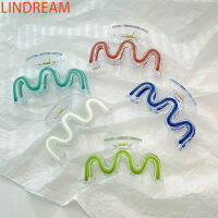 LINDREAM ฤดูใบไม้ร่วงและฤดูหนาวใหม่คลิปปลาฉลาม W กิ๊บหนีบผมสีล้วน