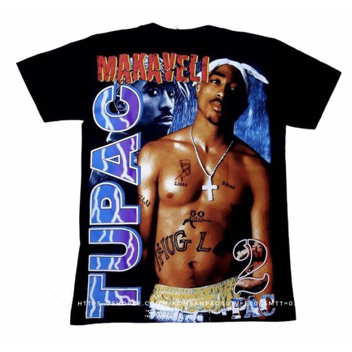 2023-เสื้อวง-2pac-hip-hop-t-shirt-เสื้อยืด-2pac-tupac-rapper-เสื้อยืด