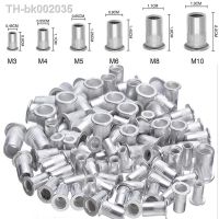 ❣ 20/50/100pcs Aluminum Alloy Rivnut Alloy Rivnut Flat Head Threaded Rivet Insert Nutsert Cap Rivet Nut M3 M4 M5 M6 M8 M10 M12