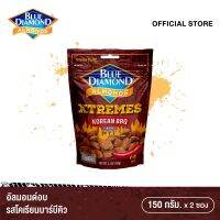 BLUE DIAMOND ALMONDS KOREAN BBQ FLAVORED   อัลมอนด์อบ รสโคเรียนบาร์บีคิว 150 กรัม. 2 ชิ้น