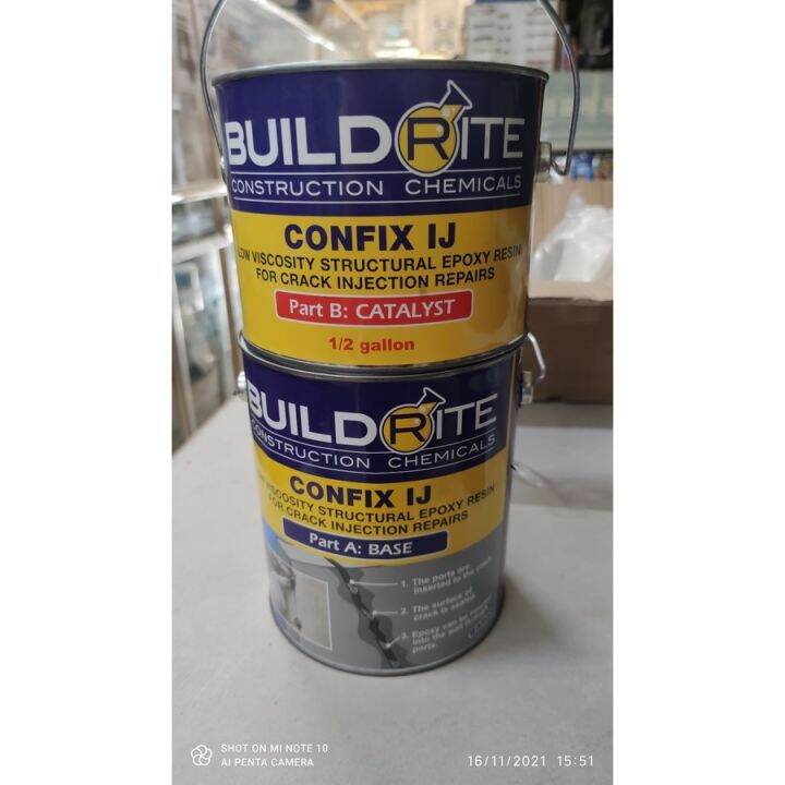 Buildrite Confix IJ 3KG Set A B Low Viscosity Structural Epoxy Resin ...