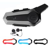 Motorcycle Bluetooth Helmet Intercom Universal Interphone Headset with Noise Reduction 3 Color Frame