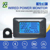 ดิจิตอลจอแสดงผล LCD โวลต์มิเตอร์แอมมิเตอร์ Wattmeter มิเตอร์ไฟฟ้า AC 110-250โวลต์20A100A แรงดันไฟฟ้าปัจจุบันพลังงานพลังงานทดสอบพลังงาน