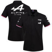 Free Shipping Hot Polo Shirt White Black  Season Motorsport Alpine F1 Team A Racing Breathable Teamline Car Fan Clothing